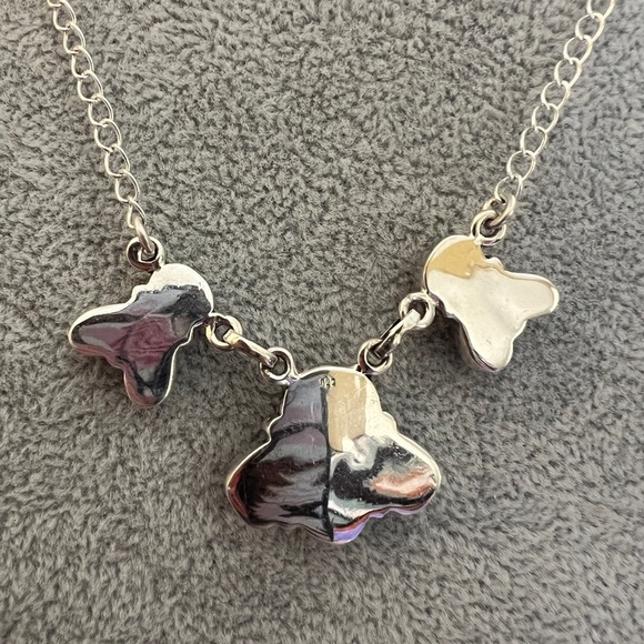 ❤️ Ethiopian Opal, Larimar, Natural Pink Opal 19” Adj Necklace 925 Navajo 14.3gm - Picture 7 of 17